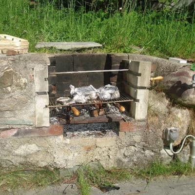 Grillmöglichkeit im Garten